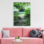 Blauwe hol canvas afdruk (Insitu (Woonkamer))