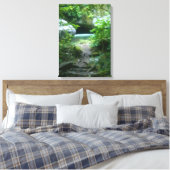 Blauwe hol canvas afdruk (Insitu (Slaapkamer))