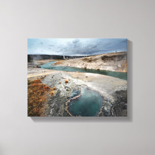 Blauwe hol canvas afdruk