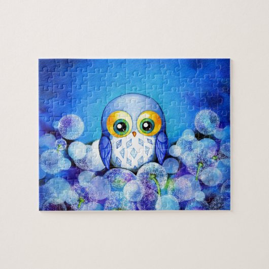 Blauwe hol in Dandelion Field Legpuzzel (Horizontaal)