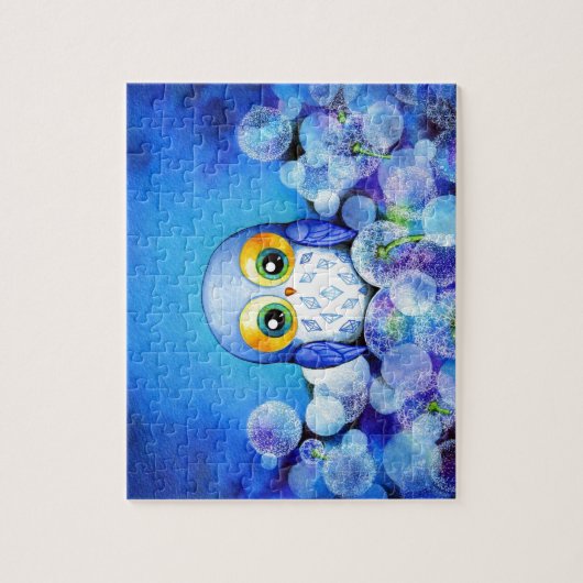 Blauwe hol in Dandelion Field Legpuzzel (Verticaal)