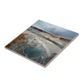 Blauwe hol tegeltje (Zijkant)