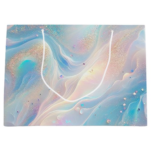 Blauwe Holografische Opal Glitter Make-up, Schoonh Groot Cadeauzakje (Voorkant)