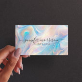 Blauwe Holografische Opal Glitter Make-up, Schoonh Visitekaartje