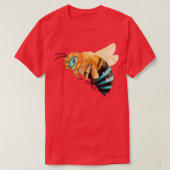 Blauwe hommel t-shirt (Design voorkant)