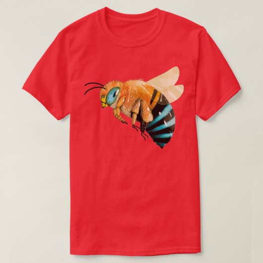 Blauwe hommel t-shirt (Design voorkant)