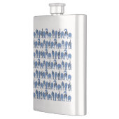Blauwe Hond Billen Patroon Flacon (Links)