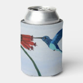 Blauwe hond blikjeskoeler (Blikje Voorkant)