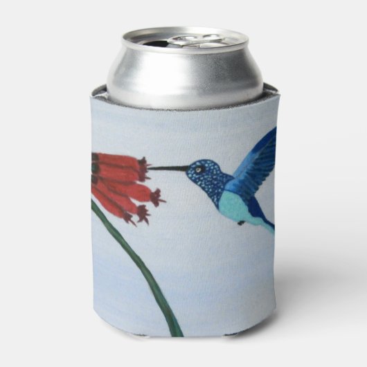 Blauwe hond blikjeskoeler (Blikje Voorkant)