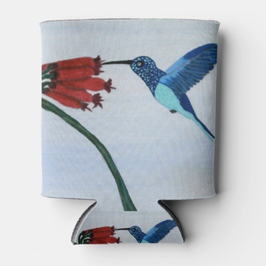 Blauwe hond blikjeskoeler (Voorkant)