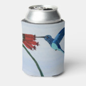 Blauwe hond blikjeskoeler (Blikje Achterkant)