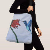 Blauwe hond crossbody tas (Dichtbij)