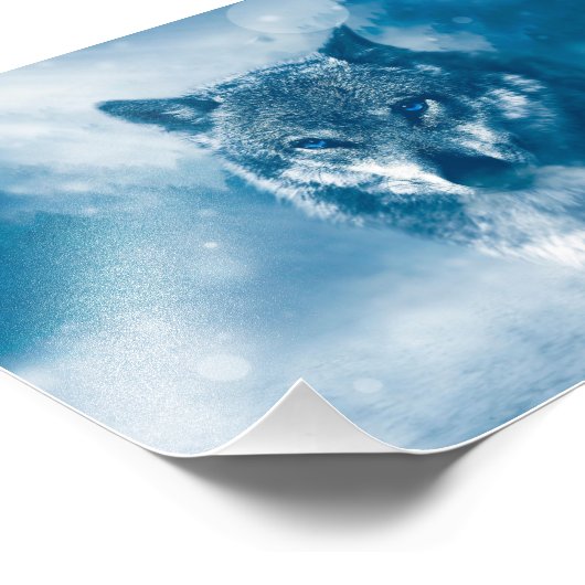 Blauwe hond foto afdruk (Hoek)