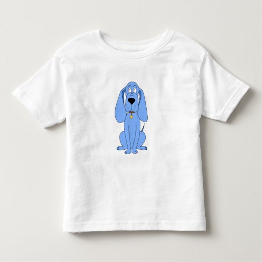 Blauwe hond. Hond. Kinder Shirts (Voorkant)