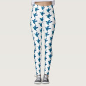 Blauwe hond leggings (Voorkant)