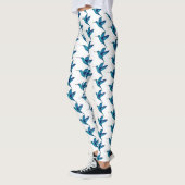 Blauwe hond leggings (Links)