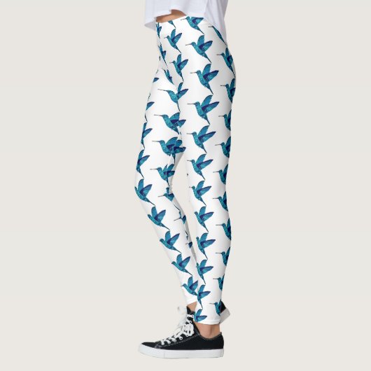 Blauwe hond leggings (Links)