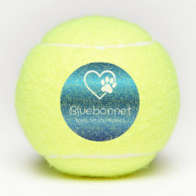 Blauwe Hond Naam Tennisbal 'gooien, apporteren, he