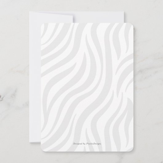 Blauwe hond op 1 verjaardag safari oerwoud kaart (Achterkant)