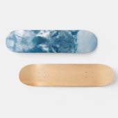 Blauwe hond persoonlijk skateboard (Horizontaal)