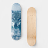 Blauwe hond persoonlijk skateboard (Voorkant)