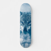 Blauwe hond persoonlijk skateboard (Voorkant)