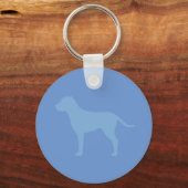Blauwe Hond Sleutelhanger (Voorkant)