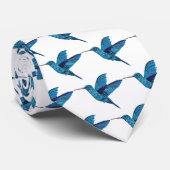 Blauwe hond stropdas (Opgerold)