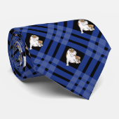 Blauwe hond stropdas (Opgerold)