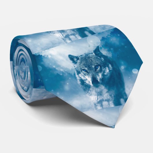 Blauwe hond stropdas (Opgerold)