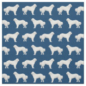 Blauwe hond van de grote Pyreneeën Stof (Swatch)