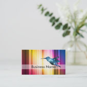 Blauwe hond visitekaartje (Staand voorkant)