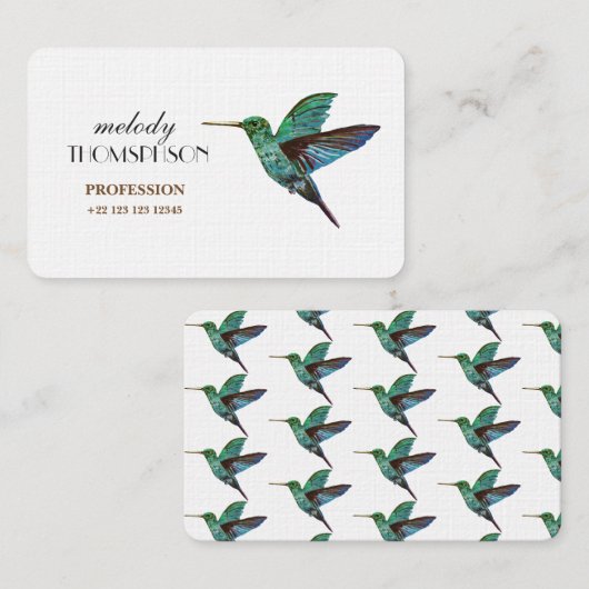 Blauwe hond visitekaartje (Voorkant / Achterkant)