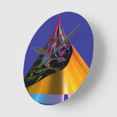 Blauwe honden ronde klok (Hoek)