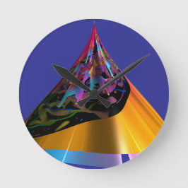 Blauwe honden ronde klok