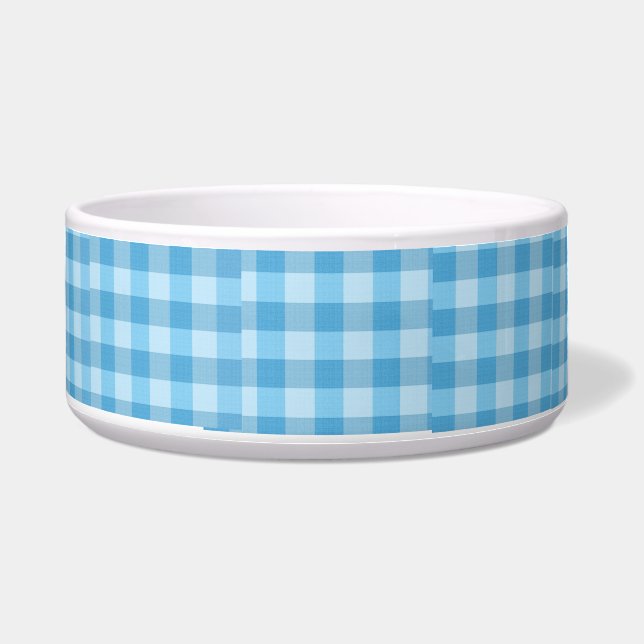 blauwe hondenkom voerbakje (Voorkant)