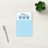 blauwe hondenliefhebbers pagina afdrukken blauw a post-it® notes (Kantoor)