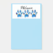 blauwe hondenliefhebbers pagina afdrukken blauw a post-it® notes (Voorkant)