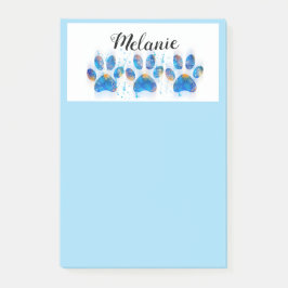  blauwe hondenliefhebbers pagina afdrukken blauw a post-it® notes