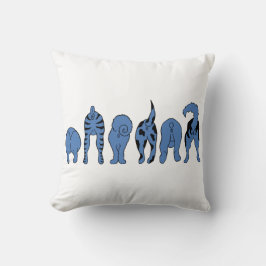 Blauwe hondenpeuken kussen