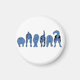 Blauwe hondenpeuken magneet