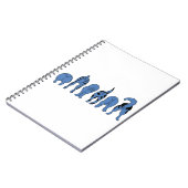 Blauwe hondenpeuken notitieboek (Linkerzijde)