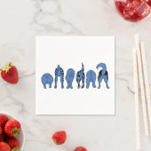 Blauwe hondenpeuken servet (Insitu)