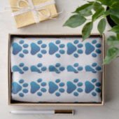 Blauwe Hondenpoot Tissuepapier (Geschenk)
