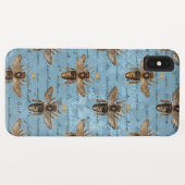 blauwe honingbijen Case-Mate iPhone case (Achterkant (horizontaal))