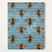  blauwe honingbijen planner (Achterkant)