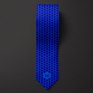 Blauwe honingraat Casual Stropdas