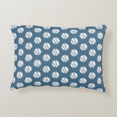 Blauwe honkbal baby jongens nursery decoratie kuss decoratief kussen (Achterkant)