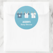 Blauwe honkbal baby jongens shower feest labels (Tas)