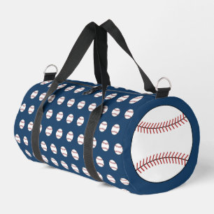Blauwe honkbal duffel tas